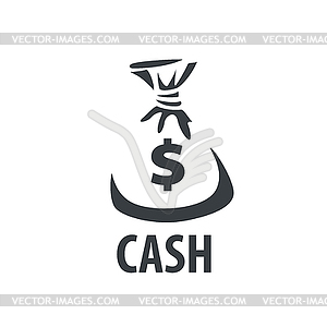 Logo bag of money - vector clipart