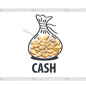 Логотип мешок денег - клипарт в векторе / векторное изображение
