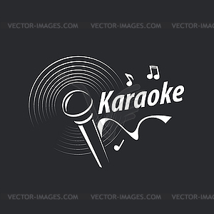 Logo karaoke - vector clipart