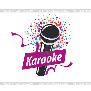 Logo karaoke - vector image