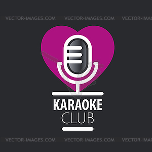 Logo karaoke - vector image