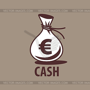 Logo bag of money - vector clipart