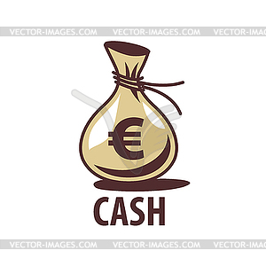 Logo bag of money - vector clip art