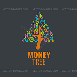 Логотип денежное дерево - изображение в векторном виде