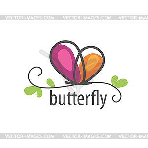 Butterfly logo - vector clipart