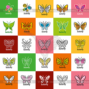 Butterfly logo - vector image