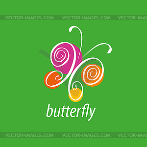 Butterfly logo - vector clipart