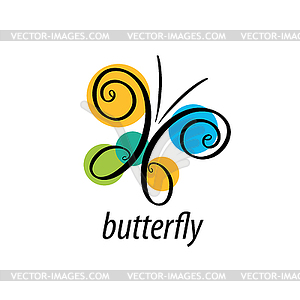 Butterfly logo - vector image