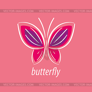 Butterfly logo - vector clip art