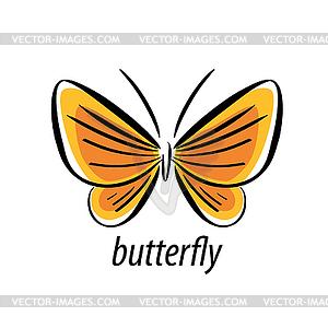 Butterfly logo - vector clipart