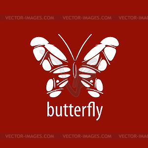 Бабочка логотип - векторное изображение клипарта