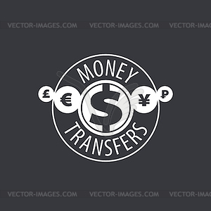 Logo remittances - stock vector clipart