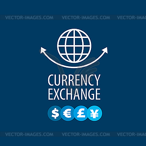 Logo currency exchange - vector clipart