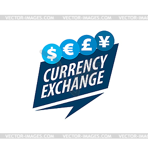 Logo currency exchange - royalty-free vector clipart