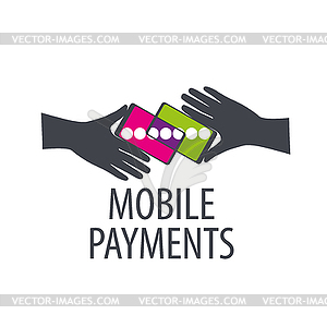 Logo mobile payments - vector clip art