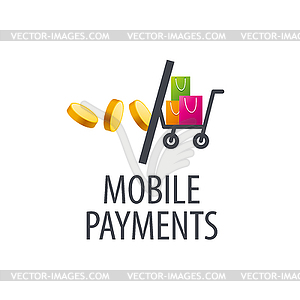 Logo mobile payments - vector clip art