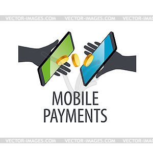 Logo mobile payments - vector clip art