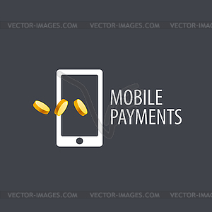 Logo mobile payments - vector clipart