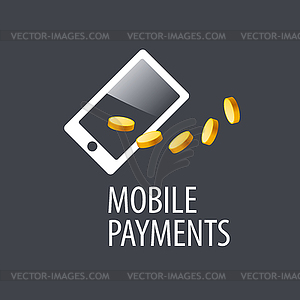 Logo mobile payments - vector clipart