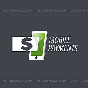 Logo mobile payments - vector clipart / vector image