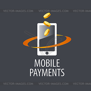 Logo mobile payments - vector image