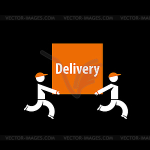 Delivery logo - vector clipart