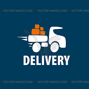 Logo trucking - vector image