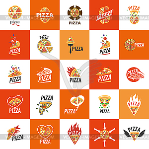 Pizza logo - vector image