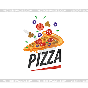 Pizza logo - vector image