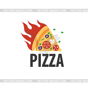 Pizza logo - vector image