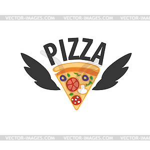 Pizza logo - vector EPS clipart