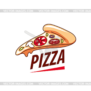 Pizza logo - vector clipart