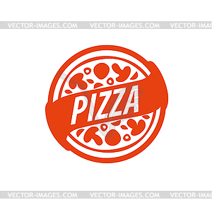 Pizza logo - vector clip art