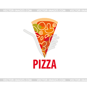 Pizza logo - vector clip art