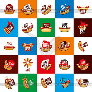 Logo hot dog - vector clip art