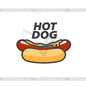 Логотип хот-дог - изображение векторного клипарта
