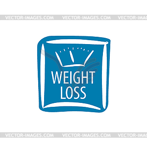 Weight loss logo - vector clipart