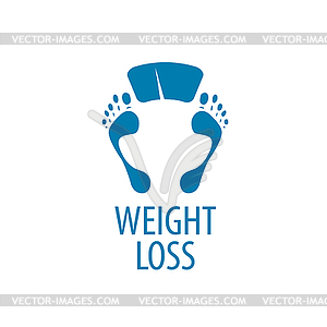 Потеря веса логотип - изображение в векторном формате