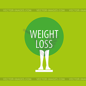 Weight loss logo - vector image