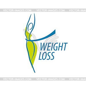 Weight loss logo - vector image