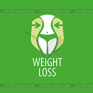 Weight loss logo - vector clipart