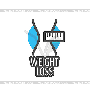 Weight loss logo - vector clip art
