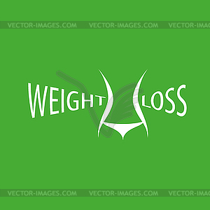 Weight loss logo - vector clip art