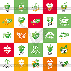 Logo for diet - color vector clipart