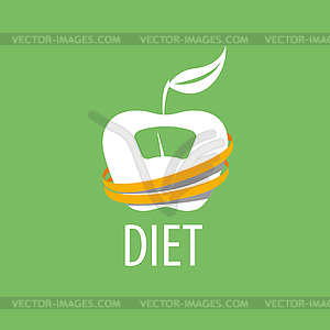 Logo for diet - vector clipart