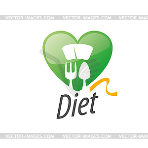 Logo for diet - vector clipart