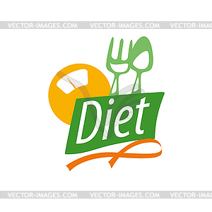 Logo for diet - vector clipart