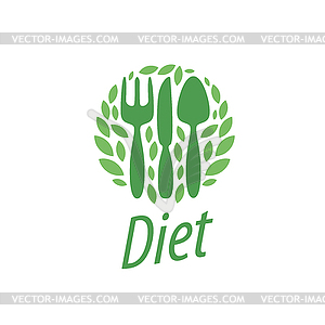 Logo for diet - vector image