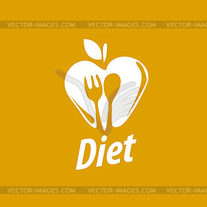 Logo for diet - vector image