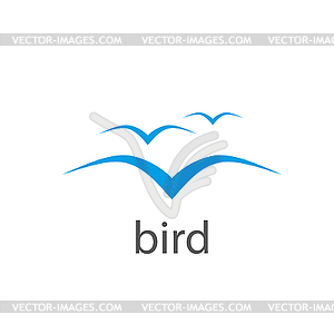 Bird logo - vector clip art